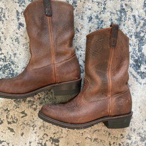 Double H Aeroglide 7 | Brown Leather Boots | Mens 10